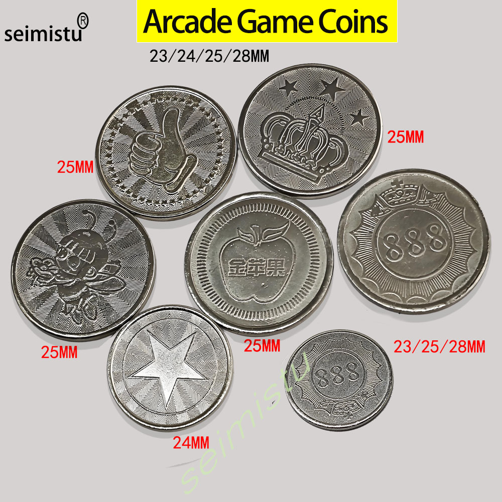 Arcade Vending & Laundry - 100개입, 스테인리스 스틸 재질, 23/24/25mm 크기의