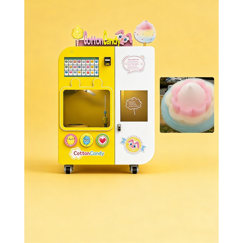 완전 자동 솜사탕 자판기(교환 시스템 포함) 상업용 4 - Arcade Vending & Laundry 리뷰 및 가격